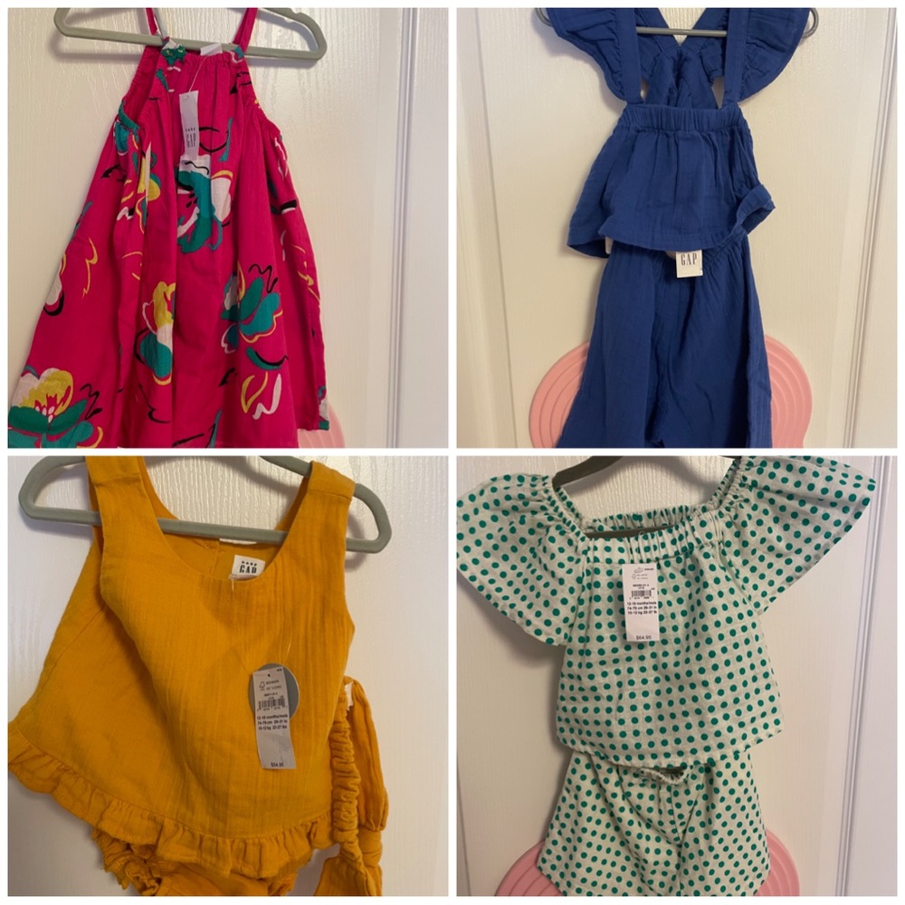 New Gap Summer Outfits 12-18 months
